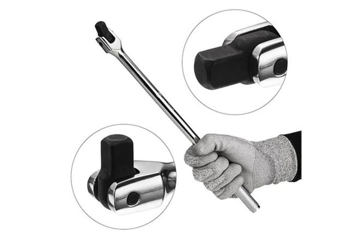 Вороток с карданом Intertool 1/2" 375 мм (ET-1033)