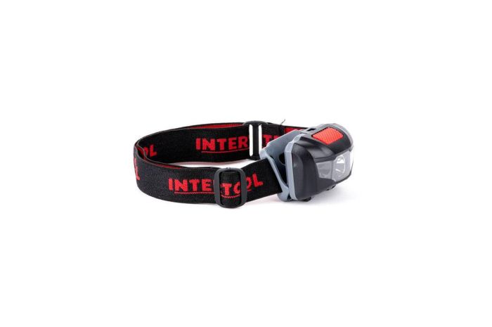 Ліхтар налобний Intertool 1 LED + 2 LED х 1 Вт (LB-0302)