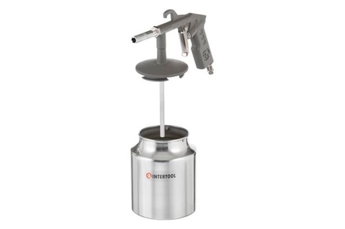 Пневмопістолет піскоструминний Intertool нижній бак 1000 мол 8bar (PT-0705)
