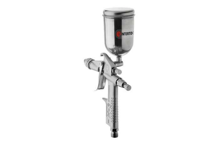 Пневмопистолет лакокрасочный Intertool верхний бак 200 мл d=0.5 мм (PT-0303)
