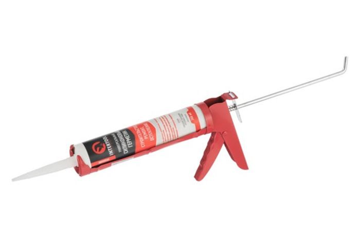 Пістолет для силікону Intertool суцільний 225 мм (HT-0021)