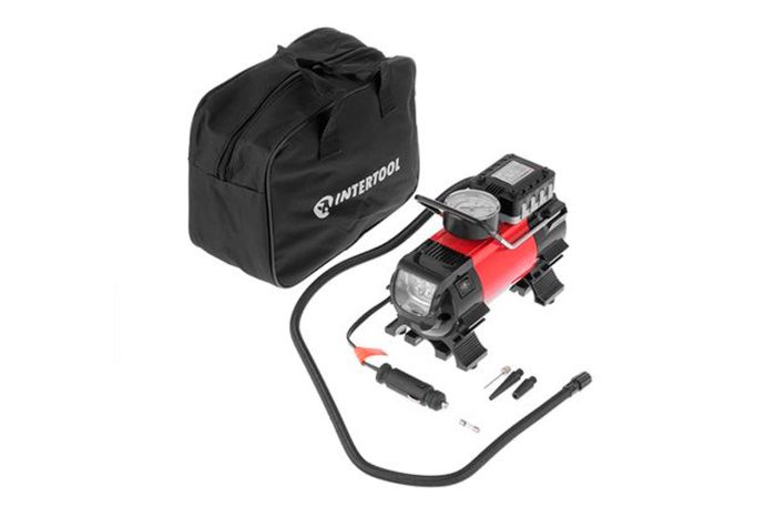 Компрессор автомобильный Intertool 7бар x 20л/мин одноцилиндровый (AC-0001)