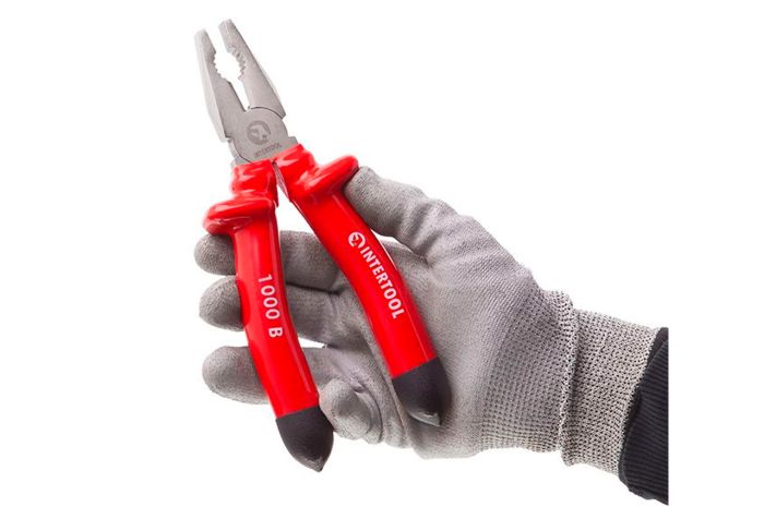 Плоскогубці Intertool 200 мм 1000В (NT-0314)