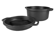 Каструля антипригарна Maestro 280 мм x 6.7 л з кришкою-сковорідкою (MR-4128)