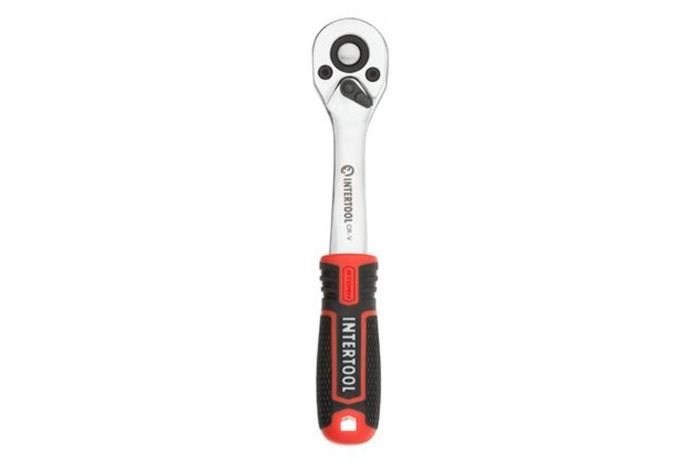 Рукоятка із храповим механізмом Intertool 1/4" x 72T Storm (ET-8001)