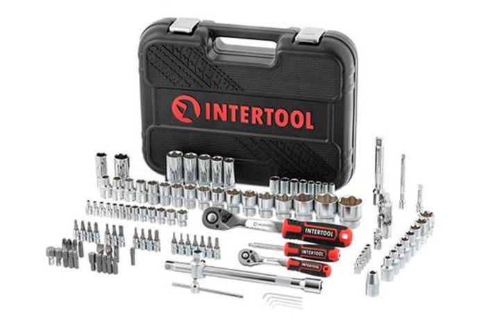 Набор инструмента Intertool 1/4" x 1/2" 110 ед. Storm (ET-8110)