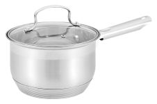 Сотейник нержавіючий Maestro 160 мм x 2.1 л з кришкою MR-3512-16S (MR-3512-16S)