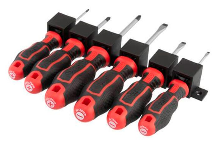 Набір викруток Intertool-Storm PH0 x PH1 x PH2 x SL3 x SL5 x SL6 (6шт) (VT-3436)
