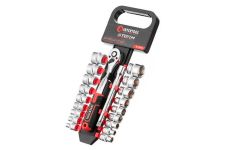 Набір інструменту на планці Intertool 3/8" x 20 од. Storm (ET-8015)