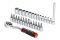 Набор инструмента на планке Intertool 1/4" x 28 ед. Storm (ET-8018)
