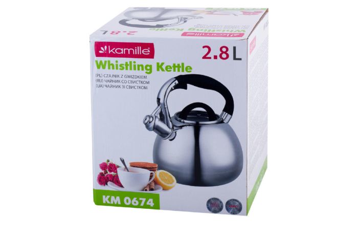 Чайник нержавеющий Kamille 2.8 л 0674 (0674)