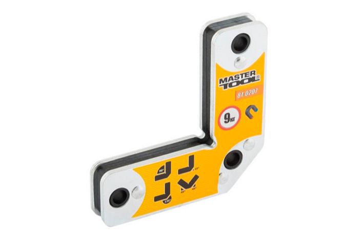 Тримач магнітний для зварювання Mastertool 9 кг кутовий (81-0207)