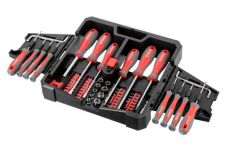 Набір викруток Intertool – PH x SL x T з бітами та головками 63 од. (VT-3363)
