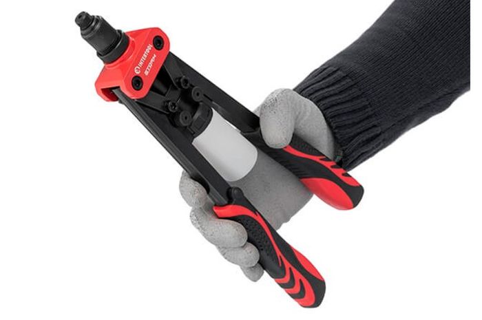 Пістолет для заклепок Intertool-Storm 330 x ø3.2 x 4 x 4.8 мм дворучний (RT-0017)