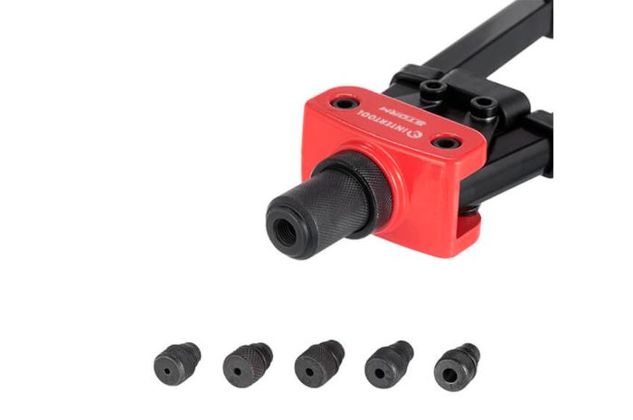 Пистолет для заклепок Intertool-Storm 360 x ø2.4 x 3.2 x 4 x 4.8 x 6.4 мм двуручный (RT-0018)