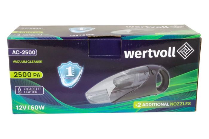 Пилосос автомобільний Wertvoll 60Вт x 12В (AC-2500)