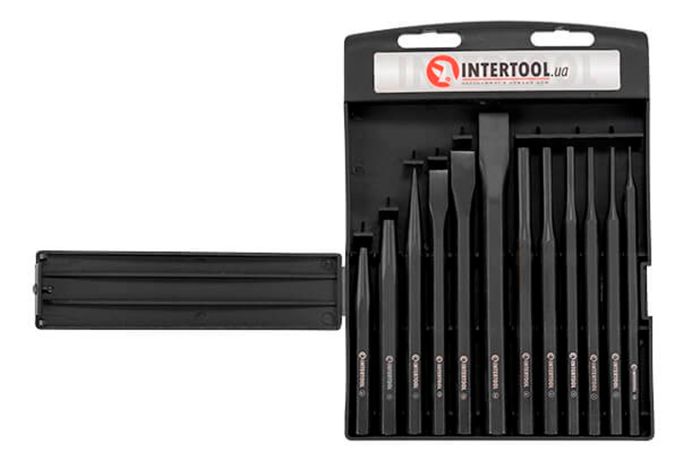Набір зубил кернерів та пробійників Intertool 1.5-16мм (12шт) (HT-0289)