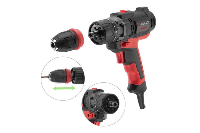 Шуруповерт электрический Intertool-Storm 420Вт x 0.8-10мм DFR (WT-0110)