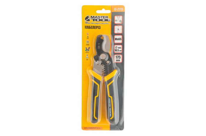 Знімач ізоляції-кабелерез Mastertool 175мм x 1.3-8мм² (75-2275)