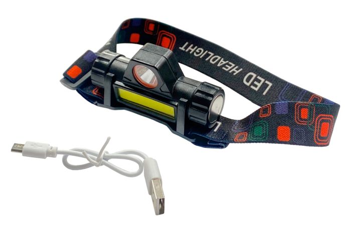 Ліхтар налобний BL 1LED x 1COB x Li-Ion (152-BL-8101)