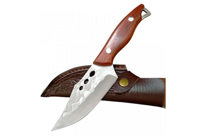 Ніж кований туристичний Hunt 215мм 110+105мм у чохлі (ATF-873)