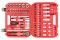 Набор инструмента Intertool 1/4" x 1/2" x 110ед RED (ET-9108)