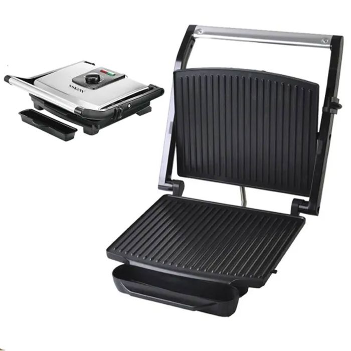 Гриль контактний Sokany KJ202SS 2000 Вт
