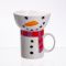Набір порцелянова чашка з піалою Snowman 350 (мл) чашка на подарунок новорічна для чаю та кави CR-1-49