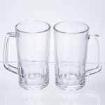 Набір кухлів для пива Patterned Stein скляних 2 штуки по 530 мл HP-17-61