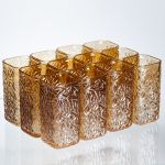 Набір склянок для напоїв Matrix Glass 12 штук по 245 мл коричневий HP-17-48