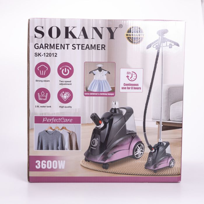 Підлоговий відпарювач для одягу Sokany 3600 Вт на 2.8 літри SK-12012