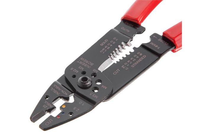 Кліщі для обтиску контактів Intertool 210 мм 0.5-6 мм² (HT-7056)