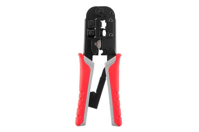 Кліщі для обпресування штекерів Intertool RJ11 (4P) RJ12 (6P) RJ45 (8P) (HT-7052)