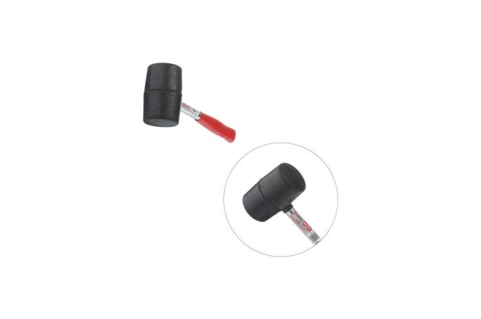 Киянка Intertool 340 г х 55 мм Чорна ручка метал (HT-0229)