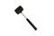 Киянка Intertool 340 г х 55 мм Чорна ручка метал (HT-0229)
