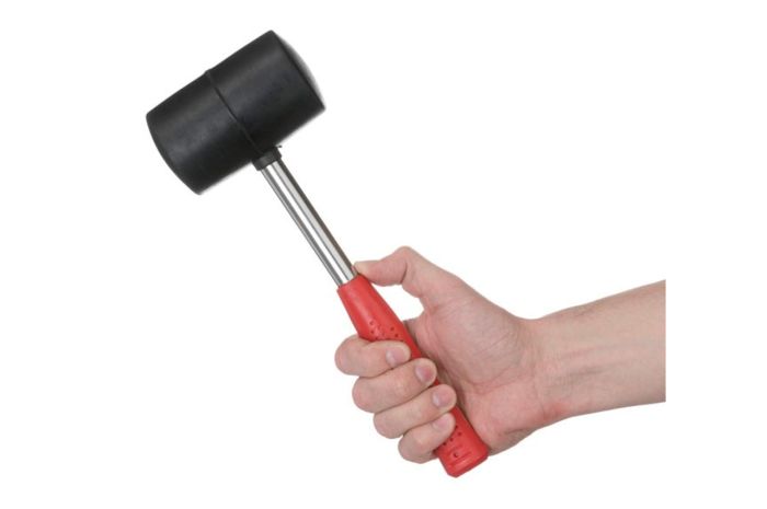 Киянка Intertool 680 г х 80 мм Чорна ручка метал (HT-0232)