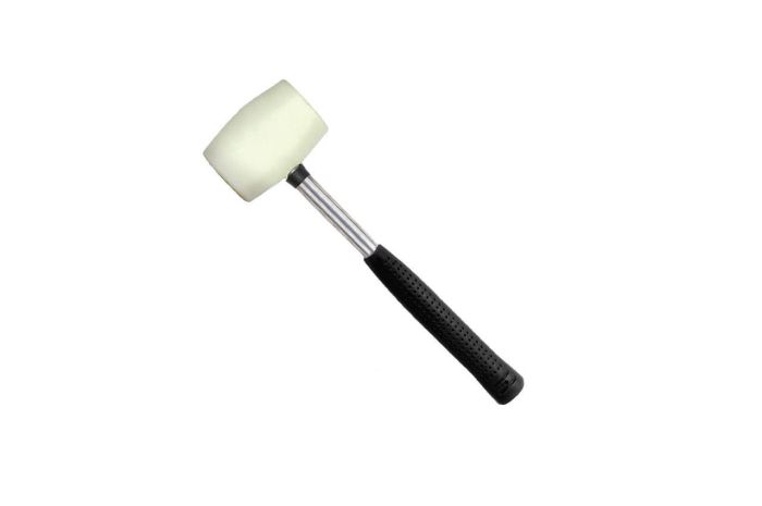 Киянка Intertool 450 г х 65 мм белая ручка металл (HT-0227)