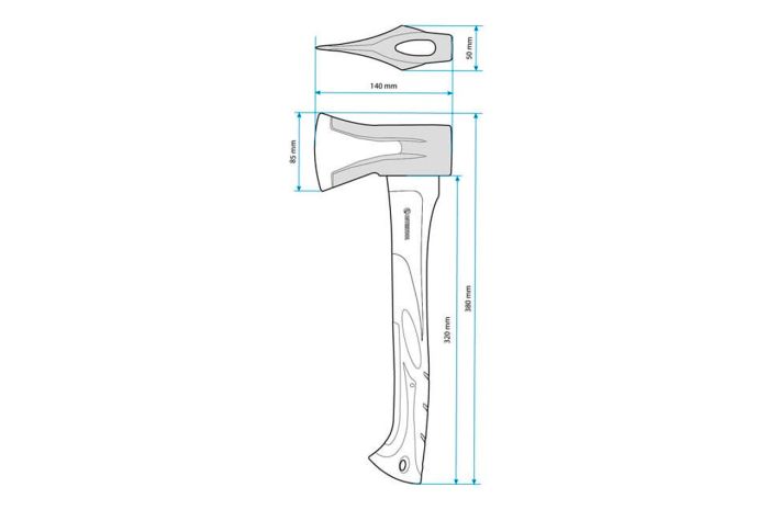 Колун кований Intertool 1000г x 380мм фіберглас (HT-0274)