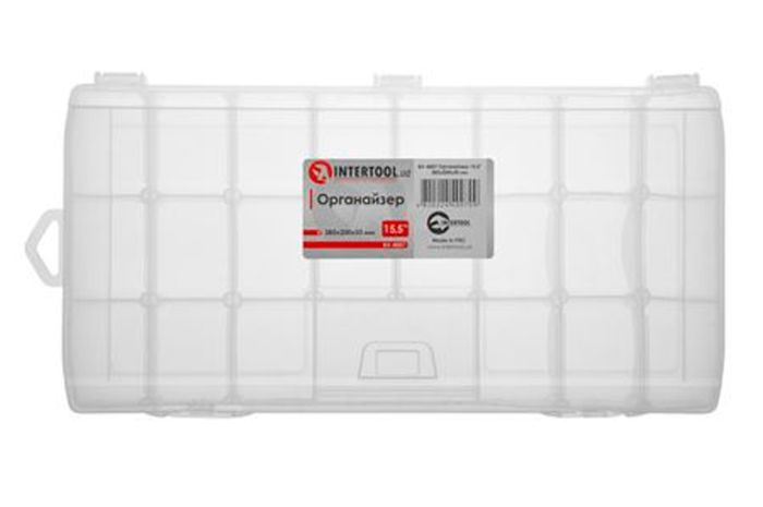 Організатор Intertool прозорий 15.5" 385 х 200 х 50 мм (BX-4007)