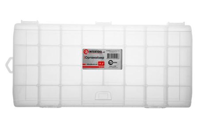 Органайзер Intertool прозрачный 19.5" 490 х 240 х 50 мм (BX-4010)
