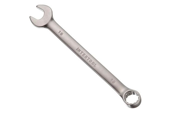 Ключ рожково-накидний Intertool 15 мм (HT-1215)
