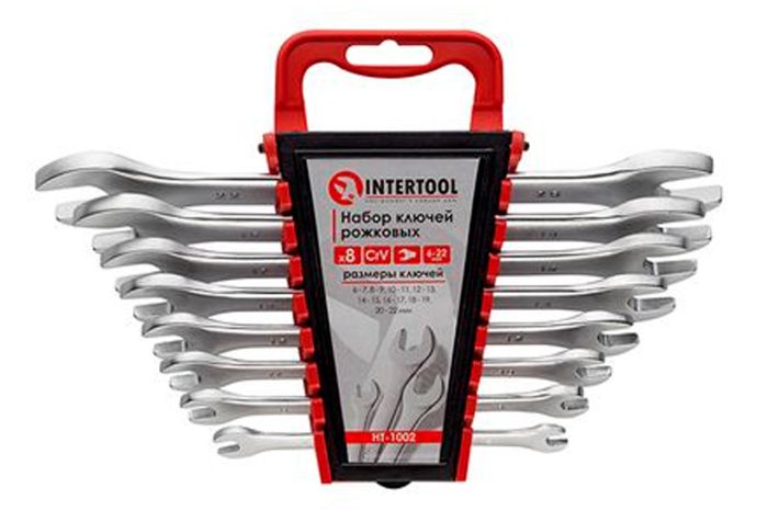 Набір комбінованих ключів Intertool 8 шт. (6-22 мм) (HT-1002)