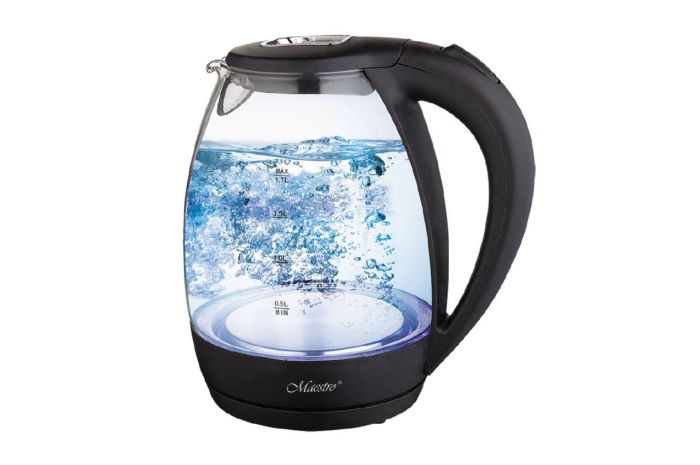 Електрочайник Maestro MR-061 скло чорний (MR-061-BLACK)