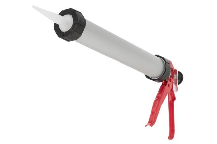 Пістолет для силікону Intertool тубус 375 мм х 600 мл (HT-0026)