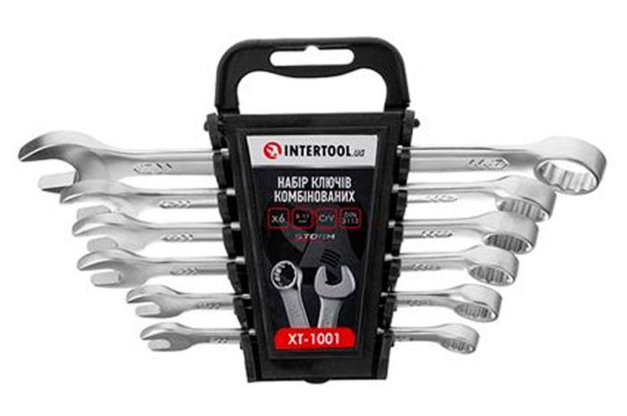 Набір рожково-накидних ключів Intertool 6 шт. (6-17 мм) Pro (XT-1001)