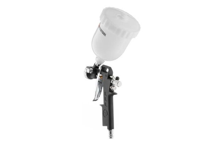 Пневмопистолет лакокрасочный HP Intertool верхний бак 600 мл x 1.5 мм PT-0210 (PT-0210)