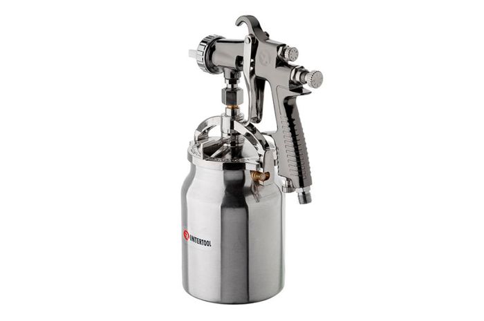 Пневмопистолет лакокрасочный HP Intertool нижний бак 1000 мл x 1.8 мм PT-0140 (PT-0140)