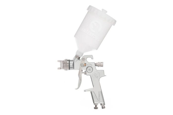 Пневмопистолет лакокрасочный HVLP Intertool верхний бак 600 мл x 1.3 мм (PT-0106)