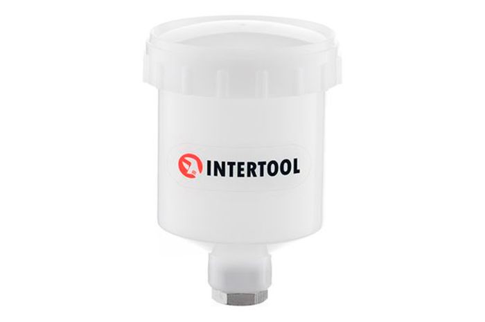 Бачок для пневмопістолети HVLP Intertool 125 мл внутрішнє різьблення 3/8" (PT-1900)
