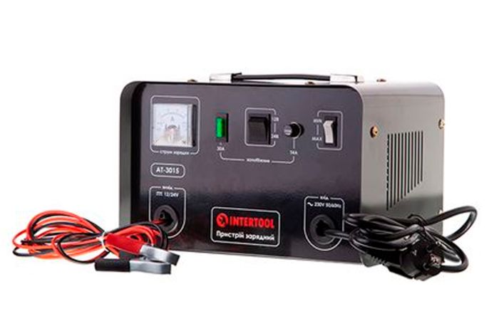 Зарядний пристрій Intertool 12 24В x 20А (AT-3015)